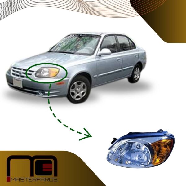 FARO DELANTERO HYUNDAI ACCENT VERNA 2003/2005 ESQ/AMAR LH