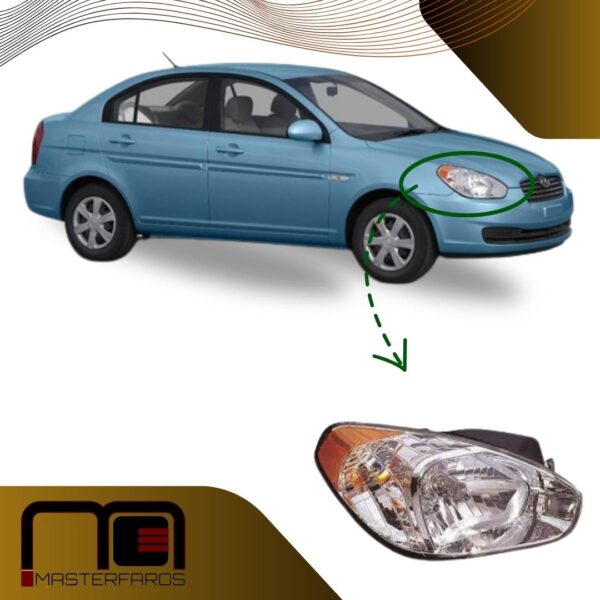 FARO DELANTERO HYUNDAI ACCENT 2006/2011 ESQ/AMAR RH