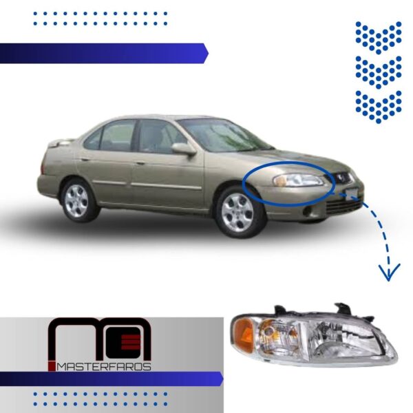 FARO DELANTERO NISSAN SENTRA B15 2001/2003 RH