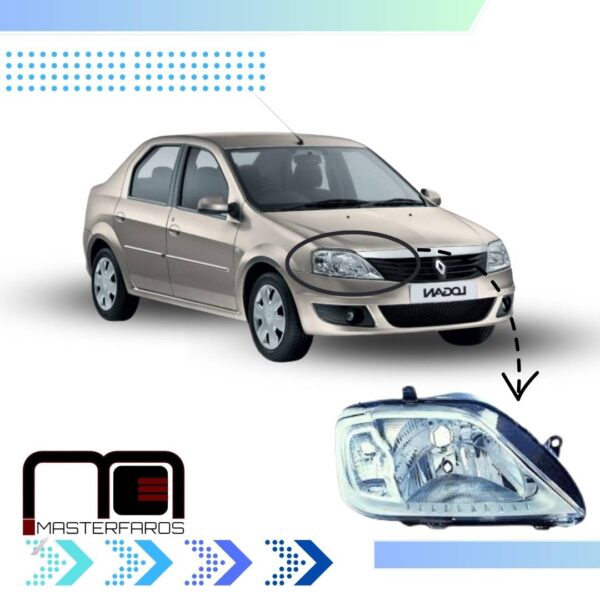 FARO DELANTERO RENAULT LOGAN 2008/2010 RH