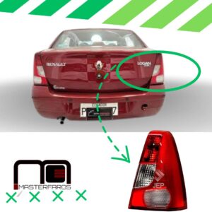 FARO POSTERIOR RENAULT LOGAN 2008/2010 ROJO/BLANC RH