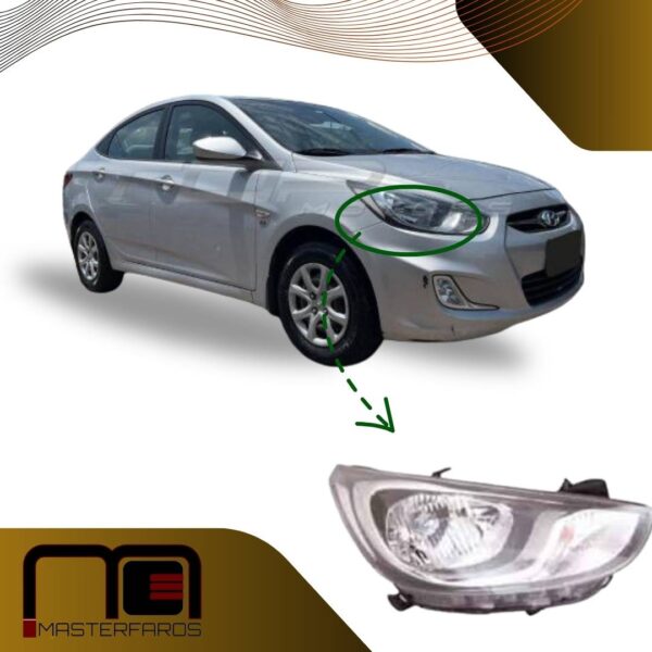 FARO DELANTERO HYUNDAI ACCENT 2012/2015 REG/MANUAL RH