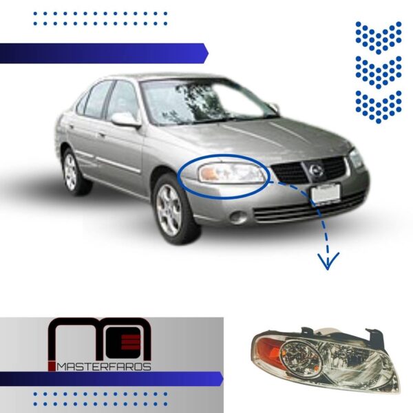 FARO DELANTERO NISSAN SENTRA B15 2004/2007 RH