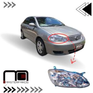 FARO DELANTERO TOYOTA COROLLA 2003/2005 RH