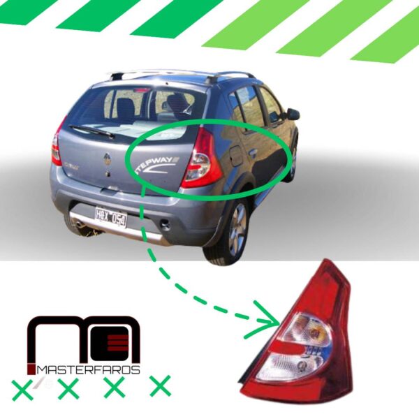 FARO POSTERIOR RENAULT SANDERO STEPWAY 2009/2012 RH