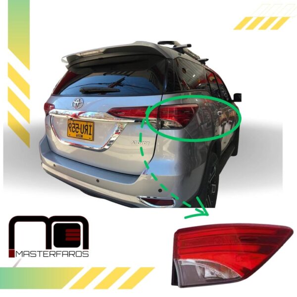 FARO POSTERIOR ESQUINERO TOYOTA FORTUNER 2017 EXT RH