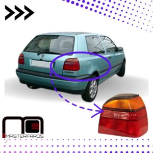 FARO POSTERIOR VOLKSWAGEN GOLF 1992/1999 BLANCO/ROJO RH