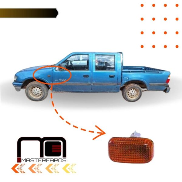 FARO LATERAL CHEVROLET LUV 1998/2004 AMARILLO C/S LH