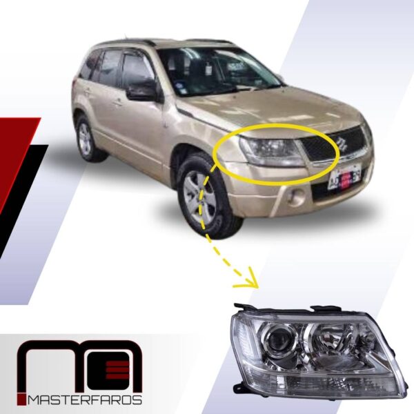 FARO DELANTERO CHEVROLET GRAND VITARA SZ 2008/2019 FDO/GRIS RH