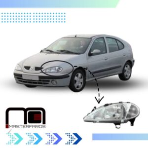 FARO DELANTERO RENAULT MEGANE 2001/2005 DOBLE FOCO LH