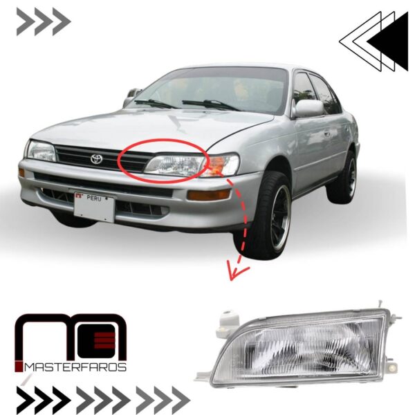 FARO DELANTERO TOYOTA COROLLA 1992/1997 LH
