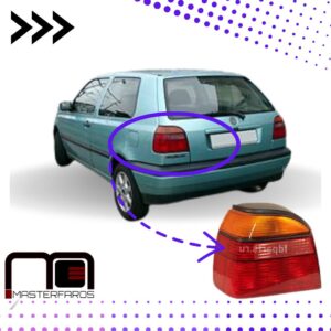 FARO POSTERIOR VOLKSWAGEN GOLF 1992/1999 BLANCO/ROJO LH