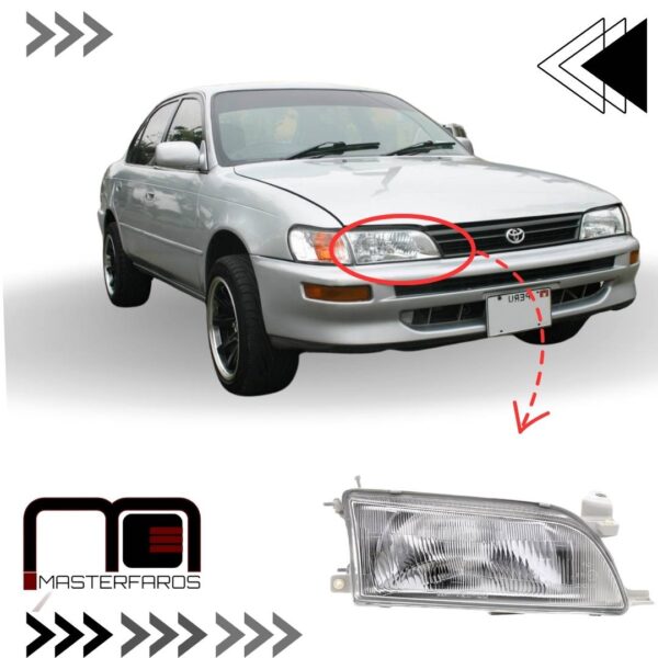 FARO DELANTERO TOYOTA COROLLA 1992/1997 RH