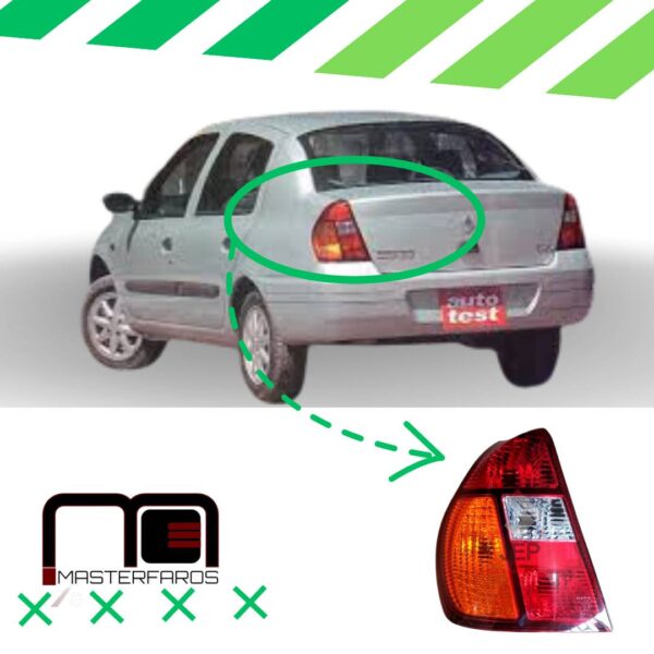 FARO POSTERIOR RENAULT CLIO 2003 LH