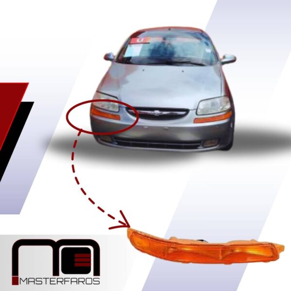 FARO DIRECCIONAL CHEVROLET CHEVY TAXI 2005/2015 AVEO FAMILY AMARILLO RH