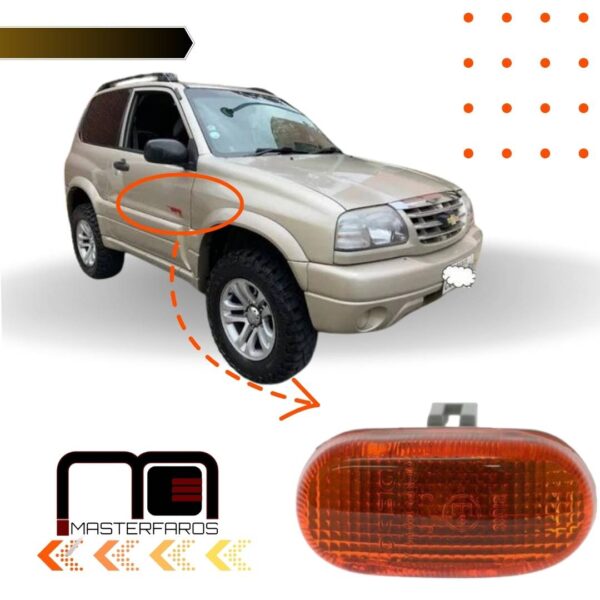 FARO LATERAL CHEVROLET GRAND VITARA 1999/2012 AMARILLO C/S RH
