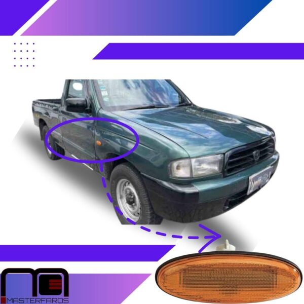 FARO LATERAL MAZDA B2200 2001/2007 B2600 AMARILLO C/S RH