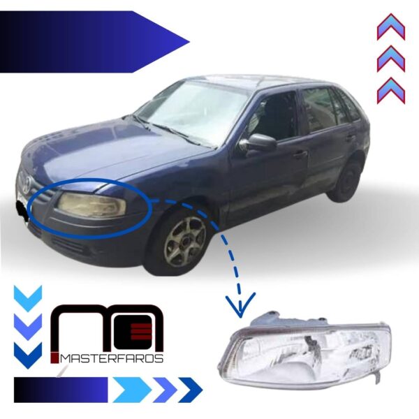 FARO DELANTERO VOLKSWAGEN GOL 2007/2009 LH
