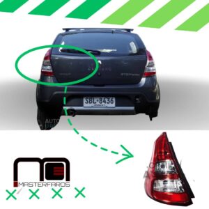 FARO POSTERIOR RENAULT SANDERO 2013/2015 ROJO LH