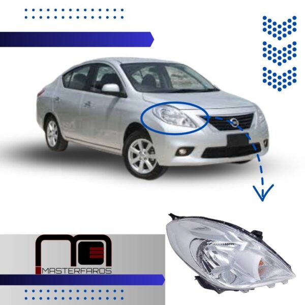 FARO DELANTERO NISSAN VERSA 2012/2014 RH