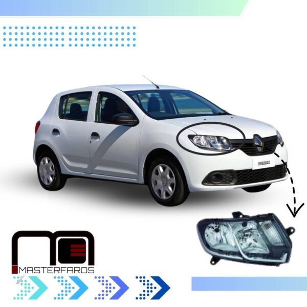 FARO DELANTERO RENAULT LOGAN SANDERO 2016/2017 RH