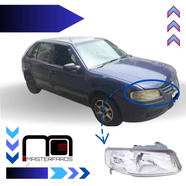 FARO DELANTERO VOLKSWAGEN GOL 2007/2009 RH