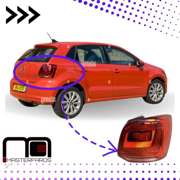 FARO POSTERIOR VOLKSWAGEN POLO HATCHBACK 2016/2018 RH