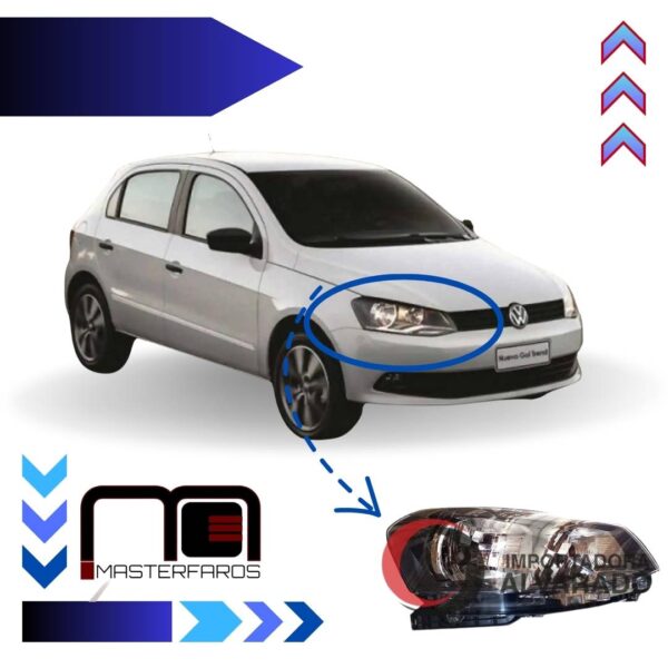 FARO DELANTERO VOLKSWAGEN GOL VOYAGE R 2013/2015 RH