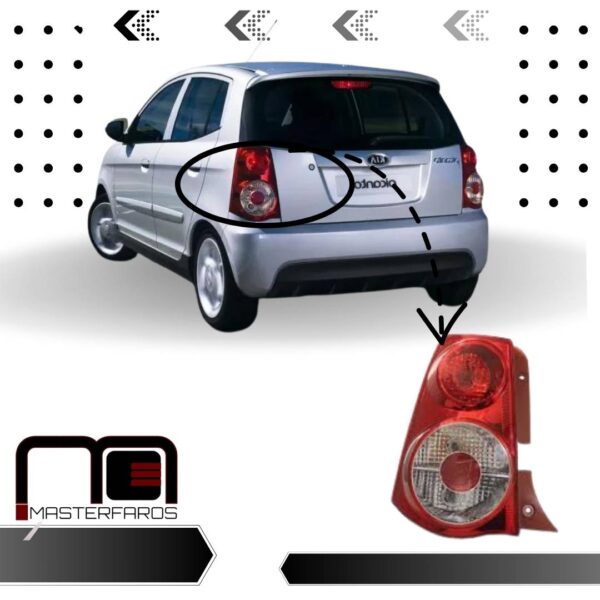 FARO POSTERIOR KIA PICANTO 2008/2011 LH