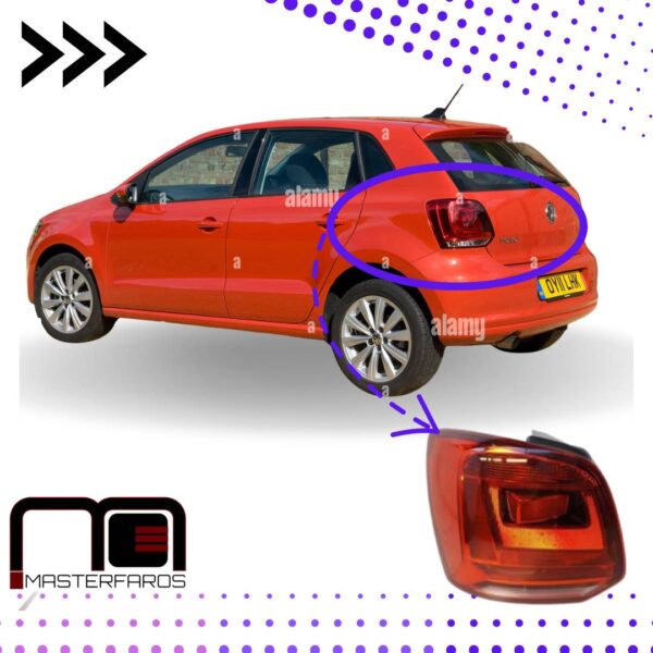 FARO POSTERIOR VOLKSWAGEN POLO HATCHBACK 2016/2018 LH