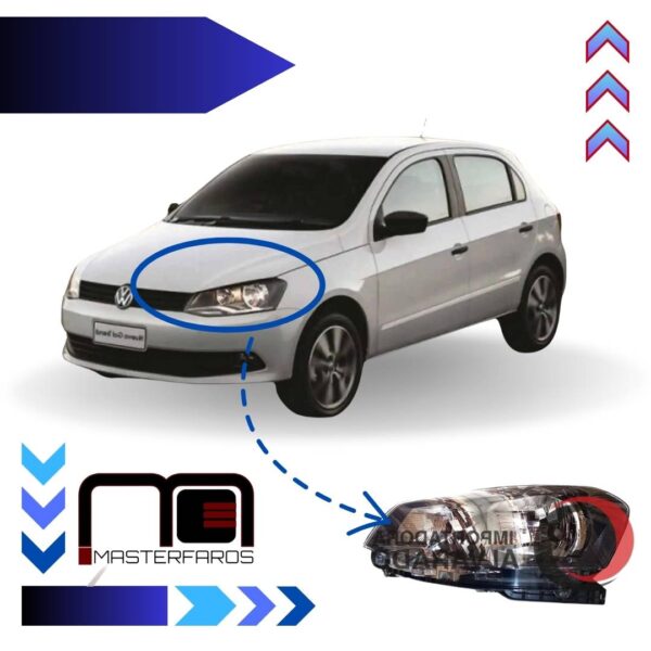 FARO DELANTERO VOLKSWAGEN GOL VOYAGE R 2013/2015 LH
