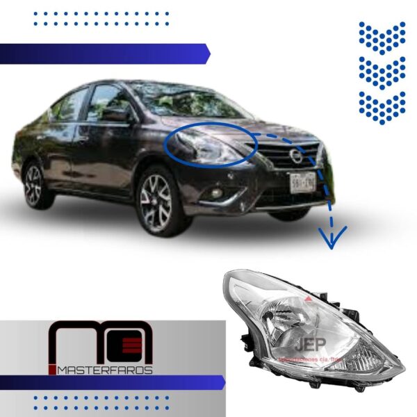 FARO DELANTERO NISSAN VERSA 2015/2019 RH