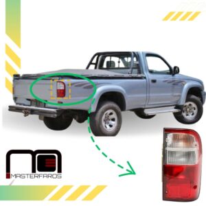FARO POSTERIOR TOYOTA HILUX 2000/2002 ROJO/BLANC C/S RH