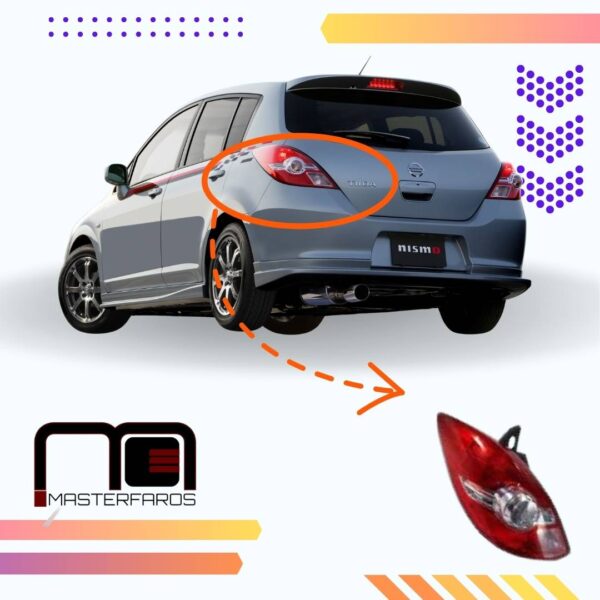 FARO POSTERIOR NISSAN TIIDA 5P 2011/2015 LH