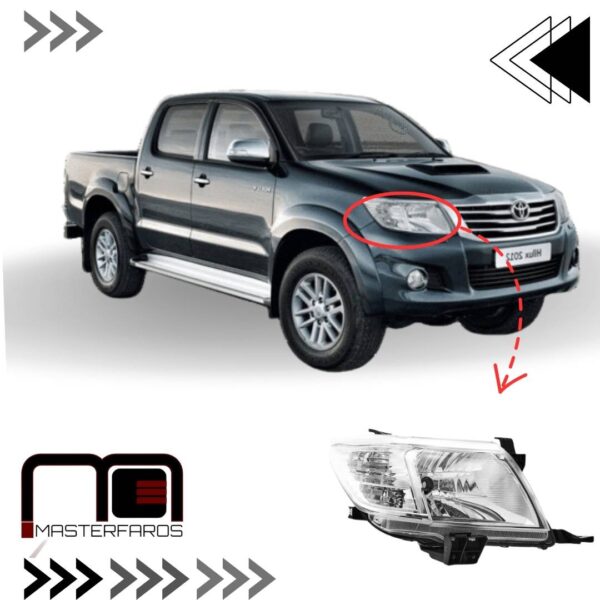 FARO DELANTERO TOYOTA HILUX 2012/2015 RH