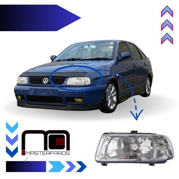 FARO DELANTERO VOLKSWAGEN POLO CLASSIC 2002/2005 LH