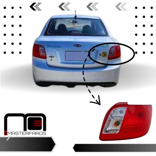 FARO POSTERIOR KIA RIO XCITE 4P 2006/2011 RH
