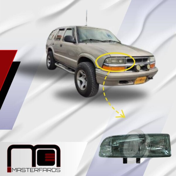 FARO DELANTERO CHEVROLET BLAZER 1998/2002 R/NIQ C/BASE RH