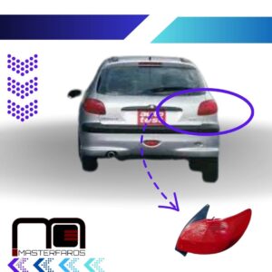 FARO POSTERIOR PEUGEOT 206 2003/2008 RH