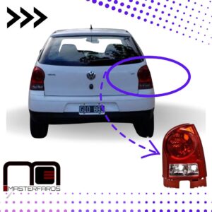 FARO POSTERIOR VOLKSWAGEN GOL 2007/2009 RH