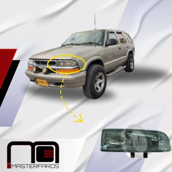 FARO DELANTERO CHEVROLET BLAZER 1998/2002 R/NIQ C/BASE LH