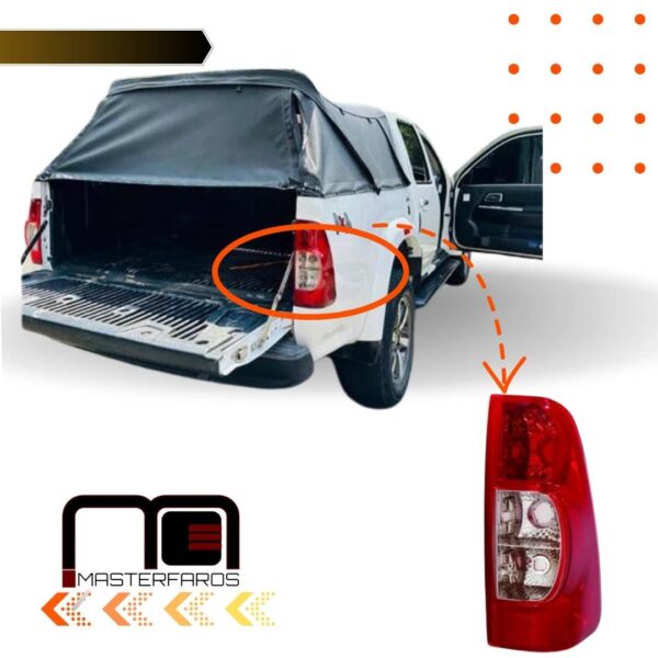 FARO POSTERIOR CHEVROLET D-MAX 4X4 ROJO CLARO 2009/2013 RH