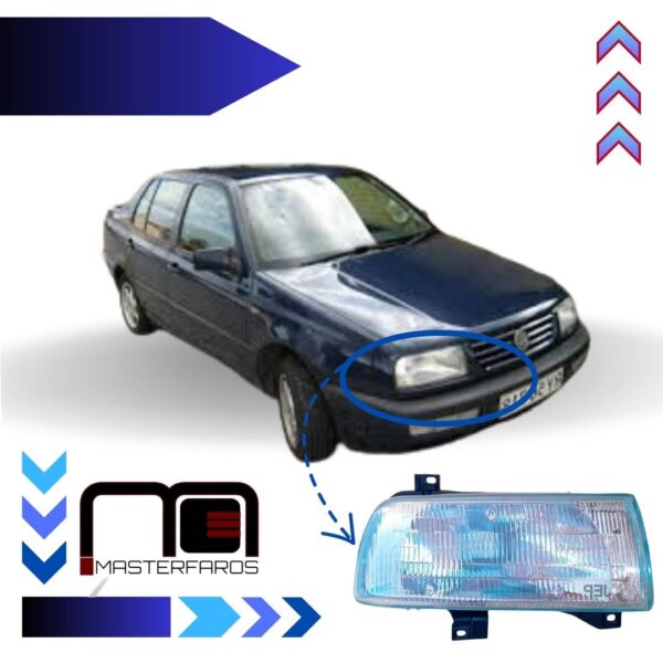FARO DELANTERO VOLKSWAGEN VENTO USA 1992/1999 C/BASE RH