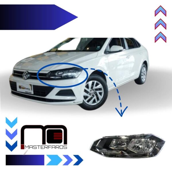 FARO DELANTERO VOLKSWAGEN VIRTUS 2019 REG/ELEC LH