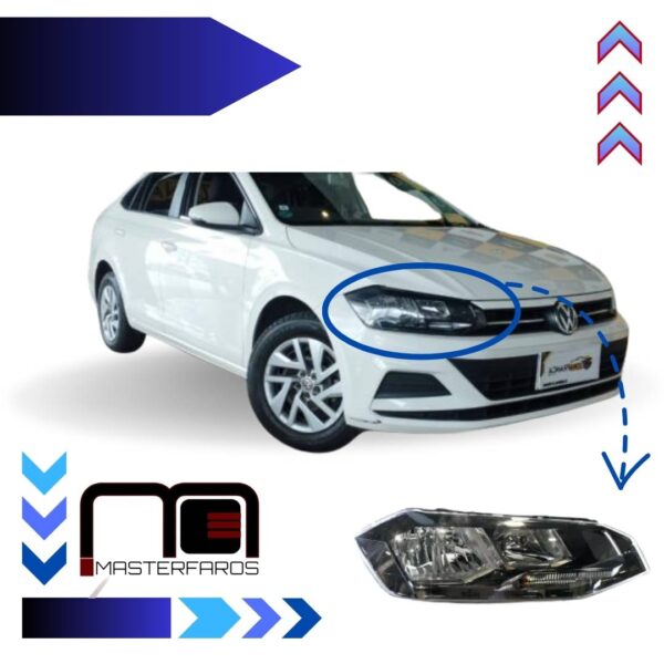FARO DELANTERO VOLKSWAGEN VIRTUS 2019 REG/ELEC RH