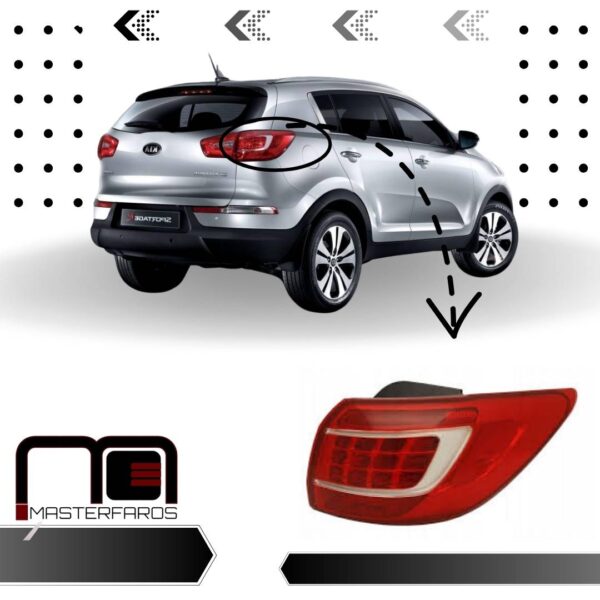 FARO POSTERIOR KIA SPORTAGE R 2011/2013 RH