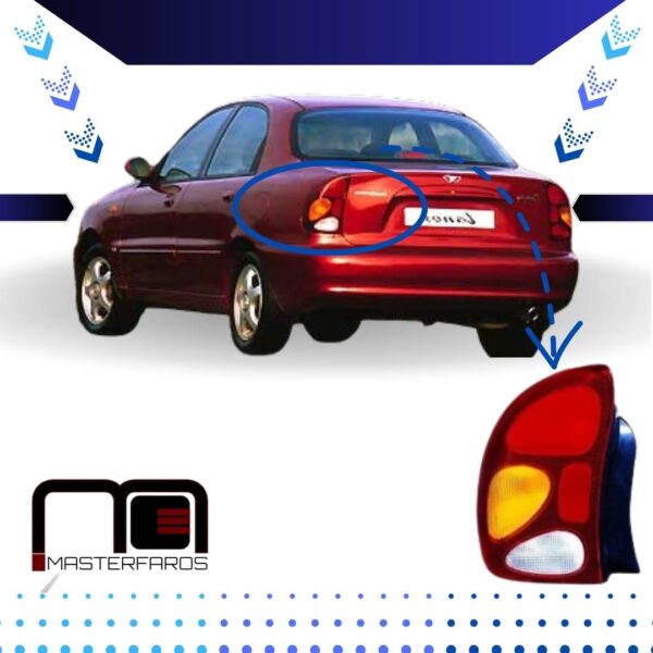 FARO POSTERIOR DAEWOO LANOS II 2001 - LH