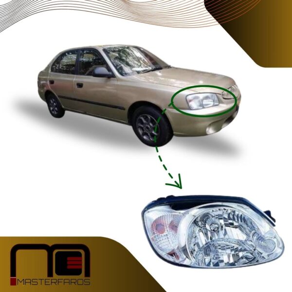 FARO DELANTERO HYUNDAI ACCENT VERNA 2003/2005 ESQ/BLANC RH