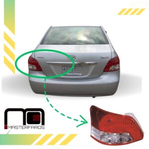 FARO POSTERIOR TOYOTA YARIS 4P 2007/2015 LH