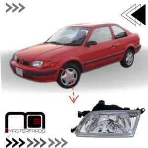 FARO DELANTERO TOYOTA TERCEL 1998/2001 VIDRIO LH